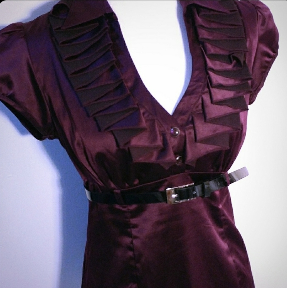 Dressy Silk Blouse & Belt
